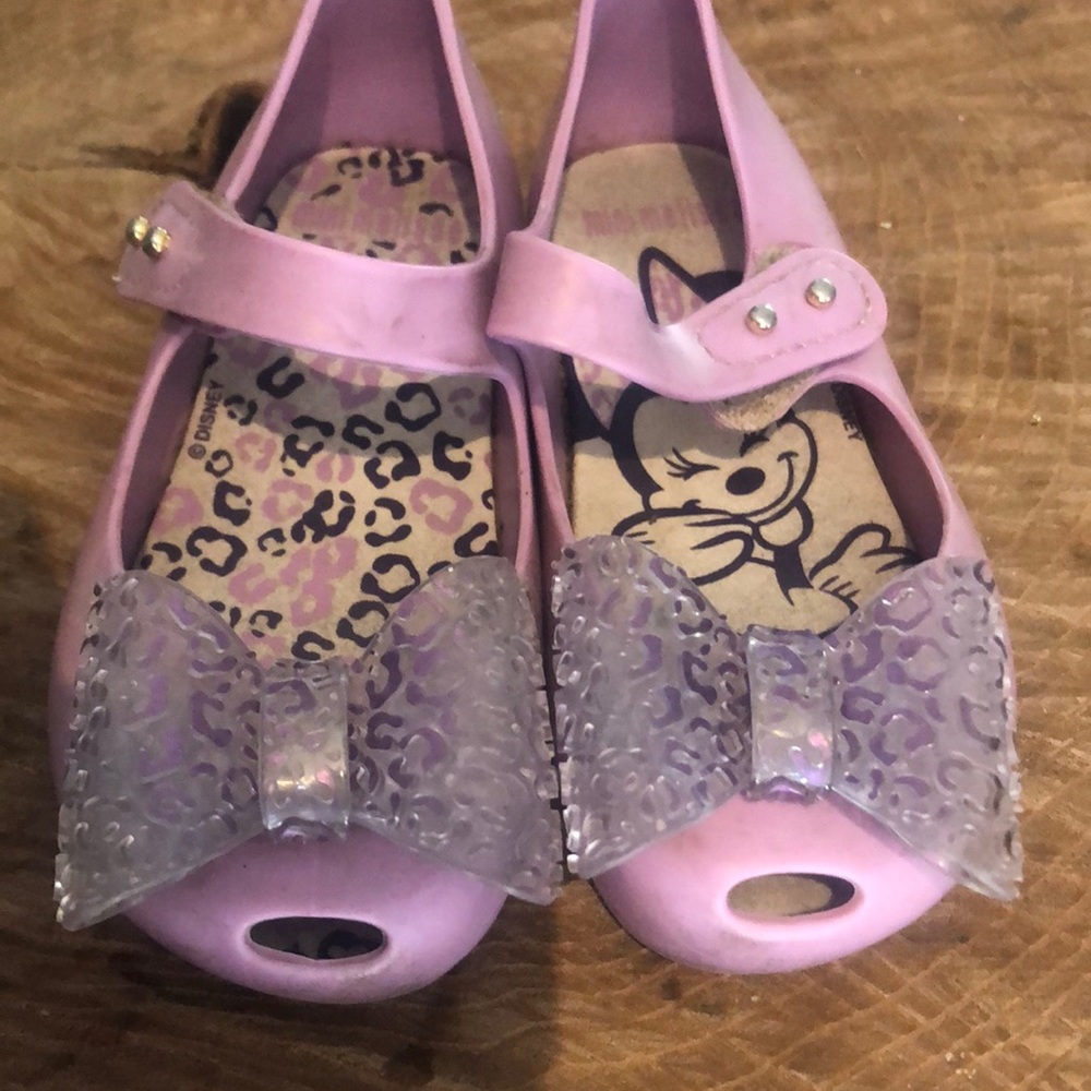 Mini Melissa shoes purple bow sandals